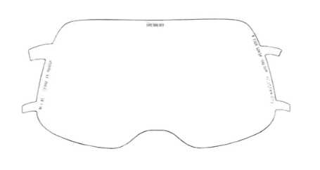 Paquet de 5 visières grand angle de vision pour meulage Speedglas,