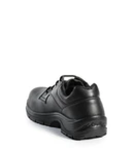 Solid, noir, souliers de travail véganes en microfibre, sans métal