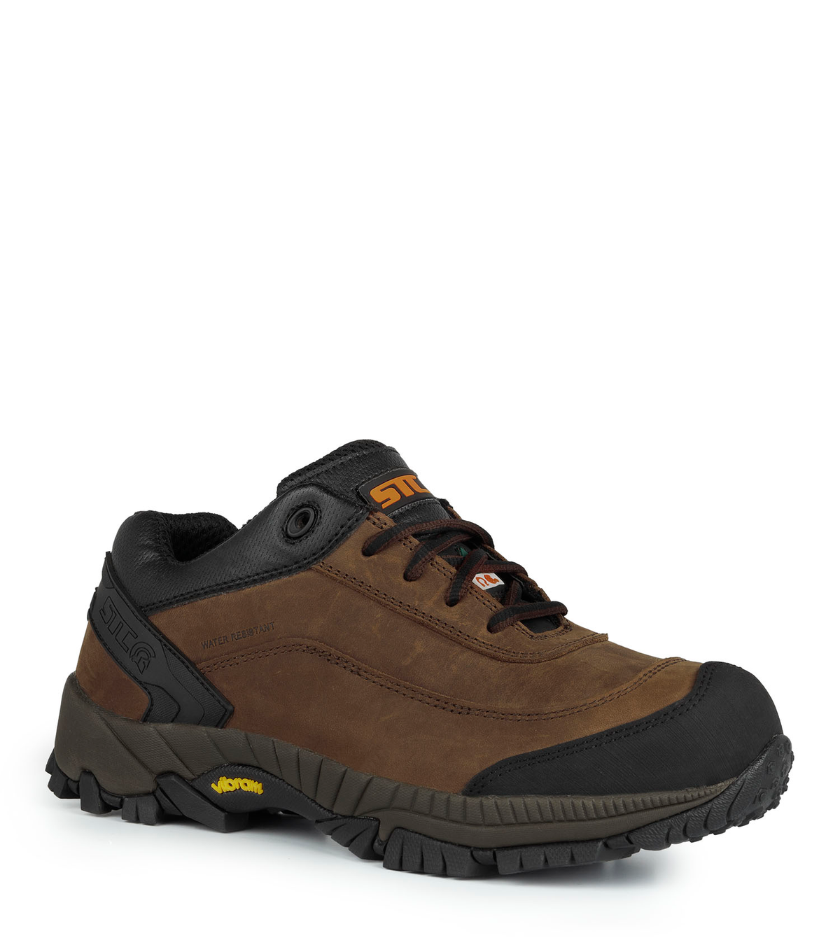 Bruce, brun, souliers de travail athlétiques en cuir, Vibram TC4+