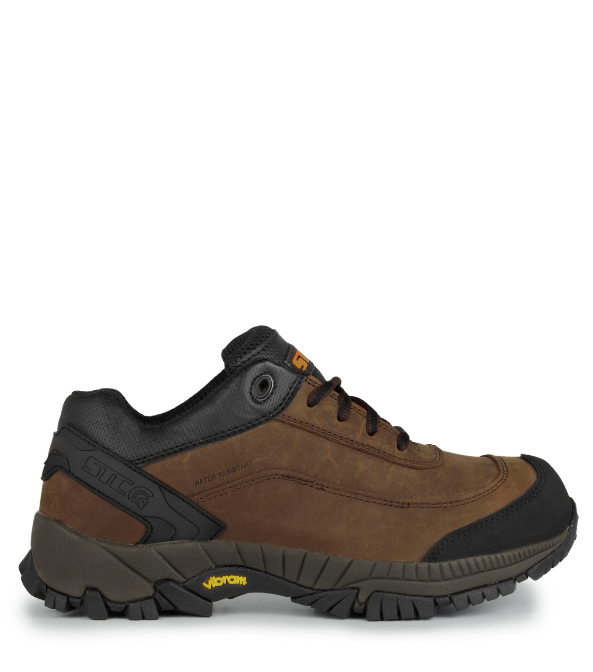 Bruce, brun, souliers de travail athlétiques en cuir, Vibram TC4+