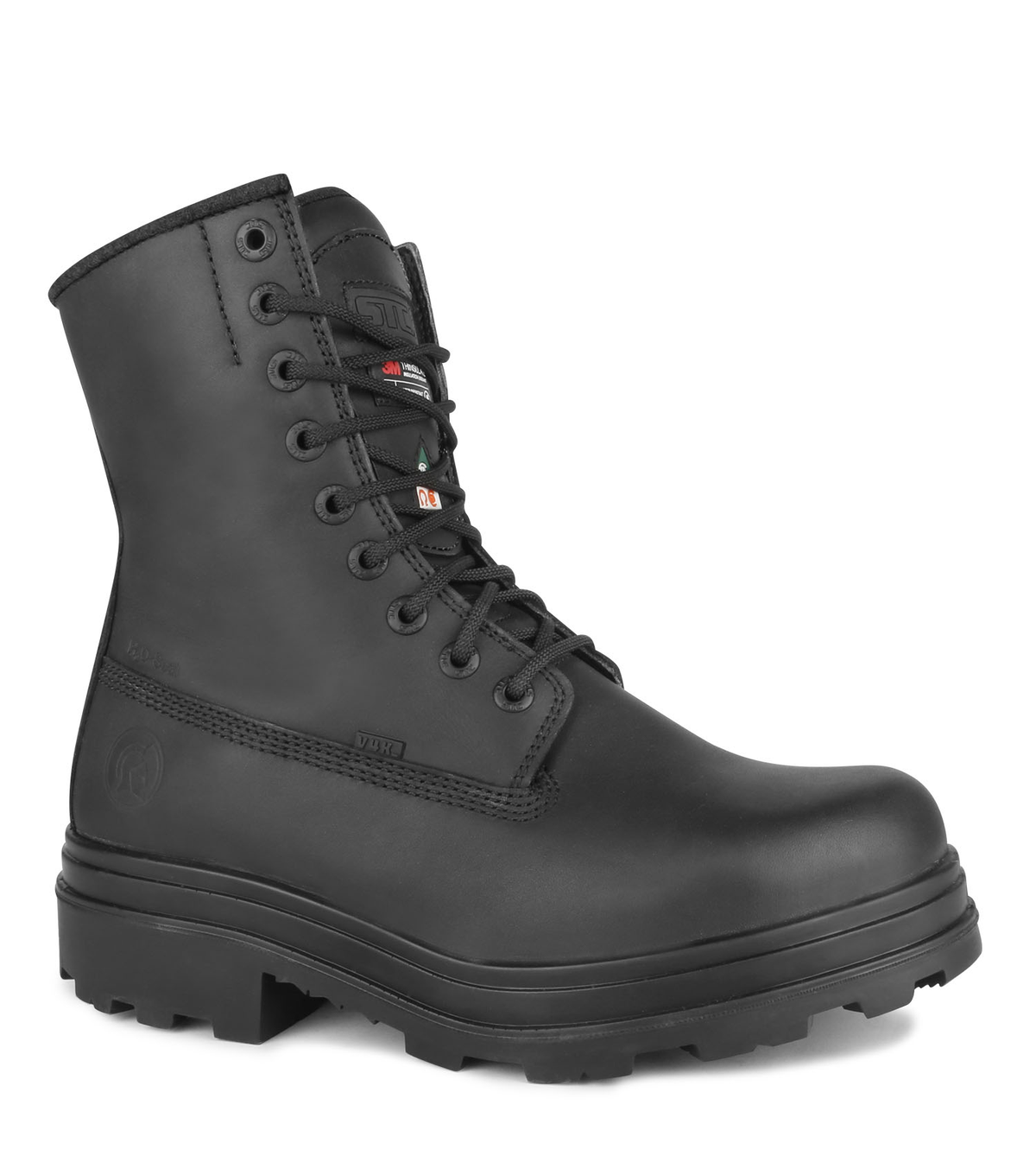 Blitz, noir, bottes de travail 8'' en cuir, Vibram TC4+