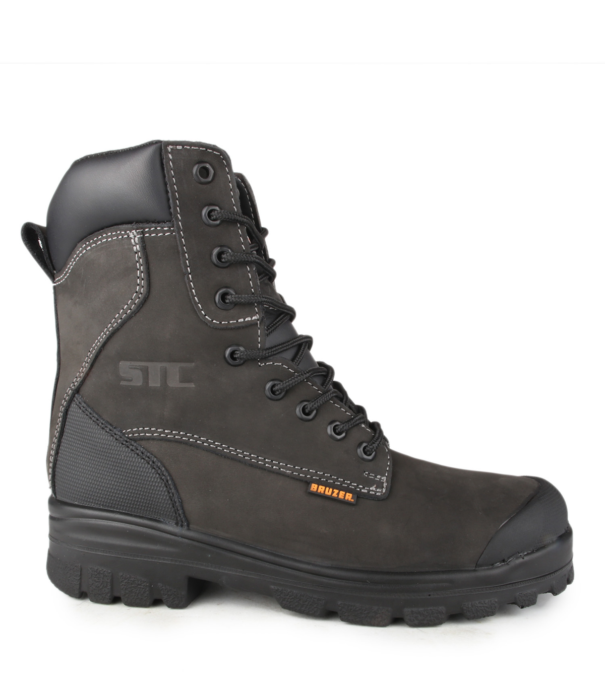 Master, noir, bottes de travail 8'' en cuir nubuck