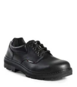 Small, noir, souliers de travail en cuir