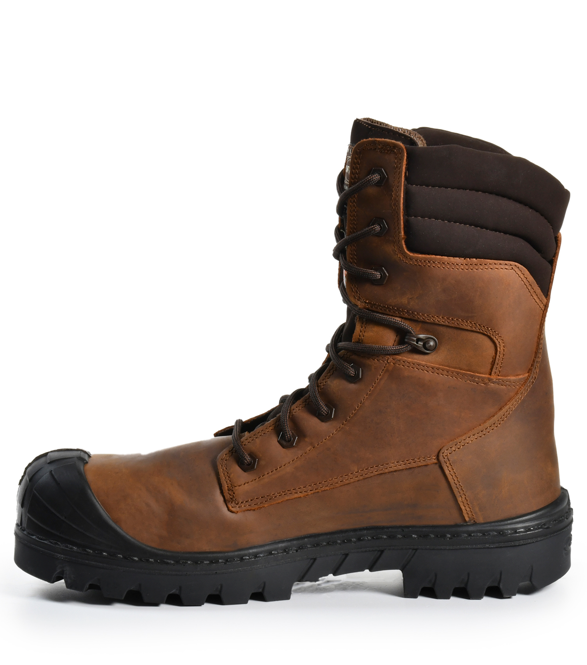 Houston, brun, bottes de travail 9'' sans métal en cuir