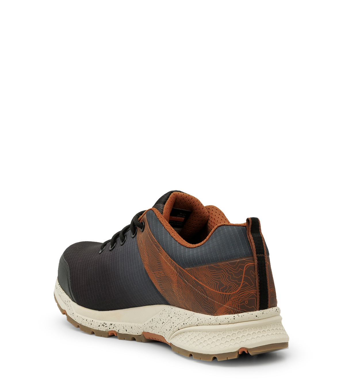 Trainer, noir et marron, souliers de travail athlétiques sans métal