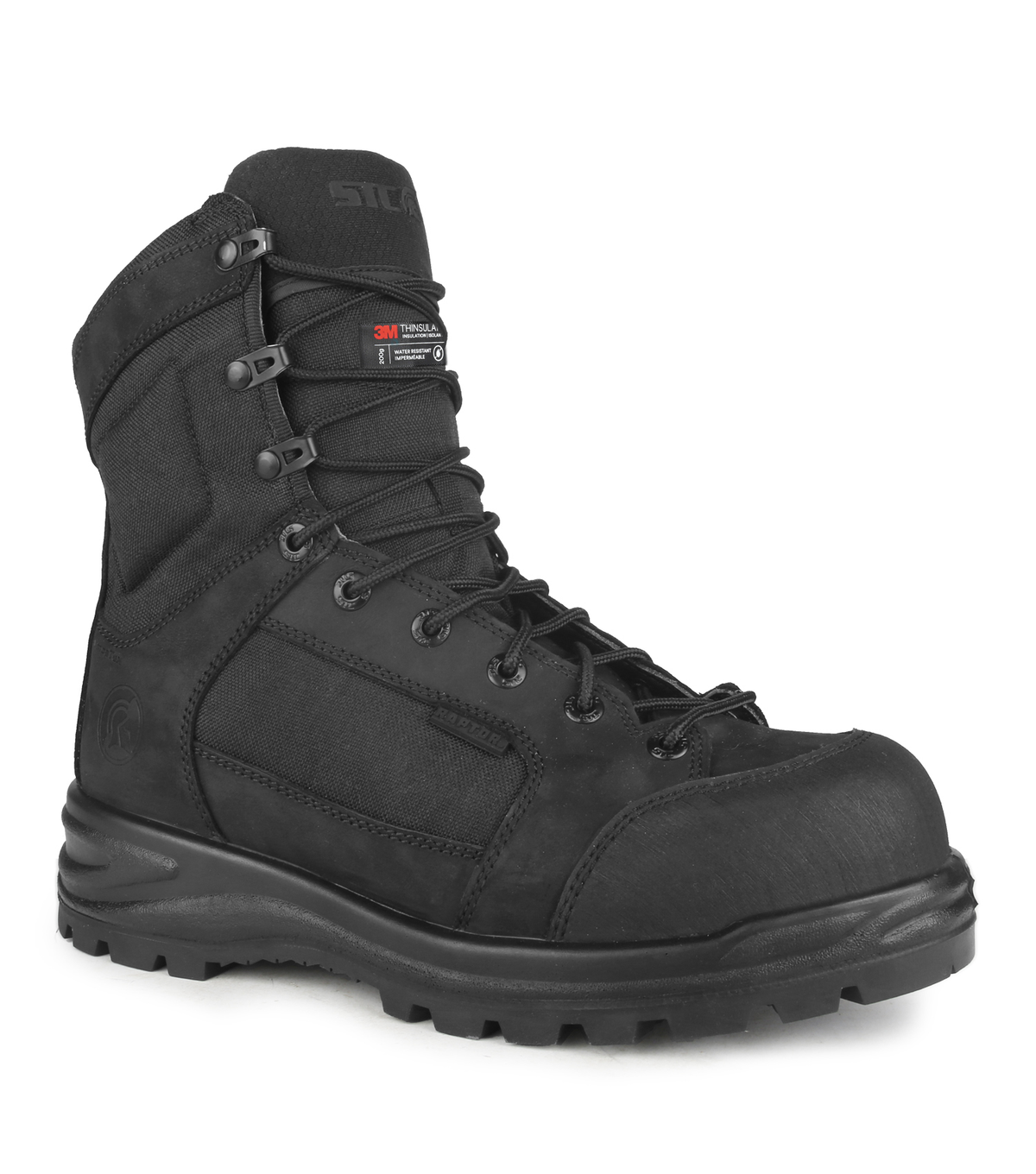 Malden Noir, bottes tactiques 8" imperméable 200 g, Vibram TC4+