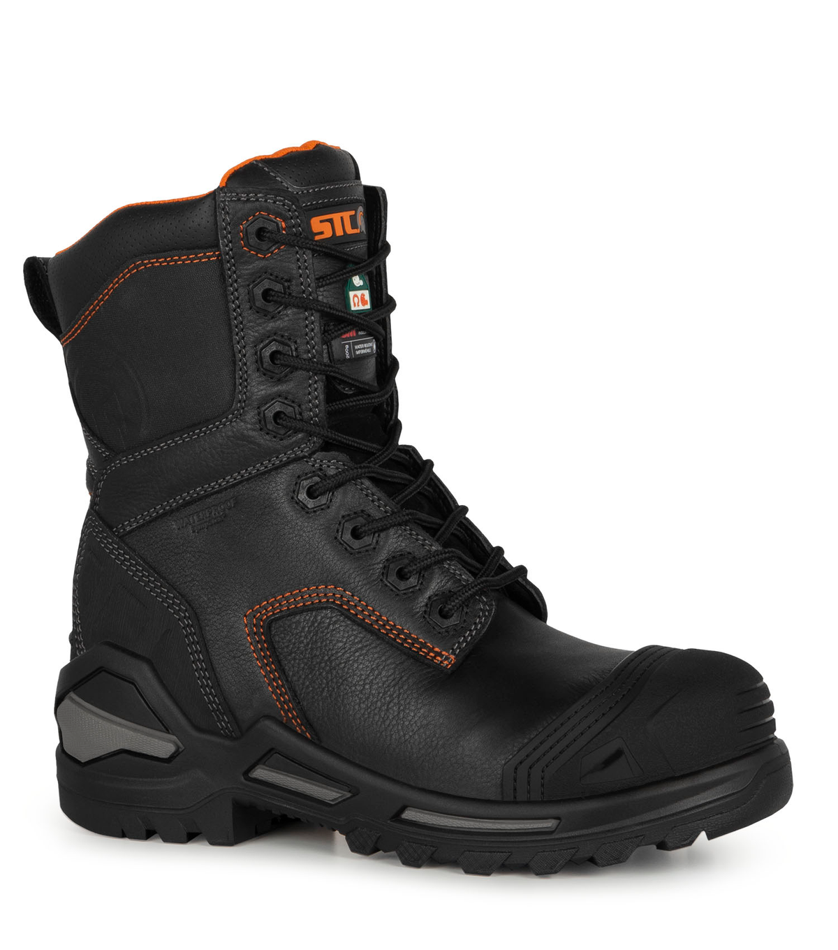 Blade8, noir, bottes de travail 8'' imperméables, Vibram Megagrip Pr
