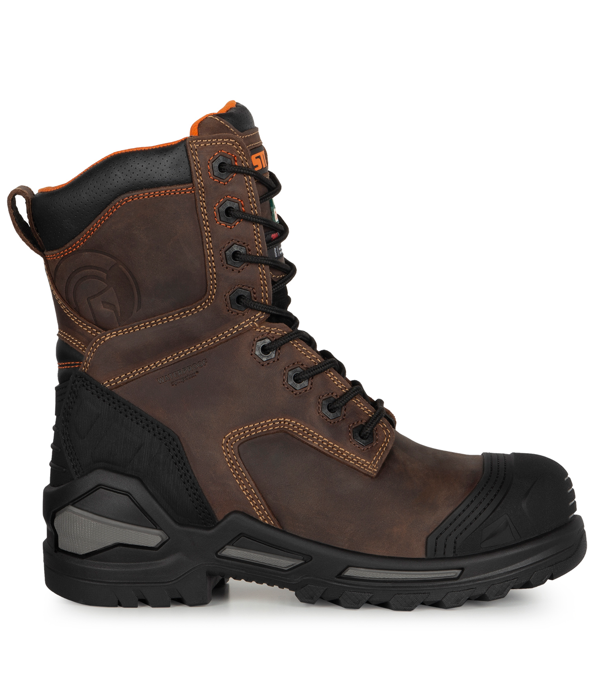 Blade8, brun, bottes de travail 8'' imperméables, Vibram Megagrip Pr