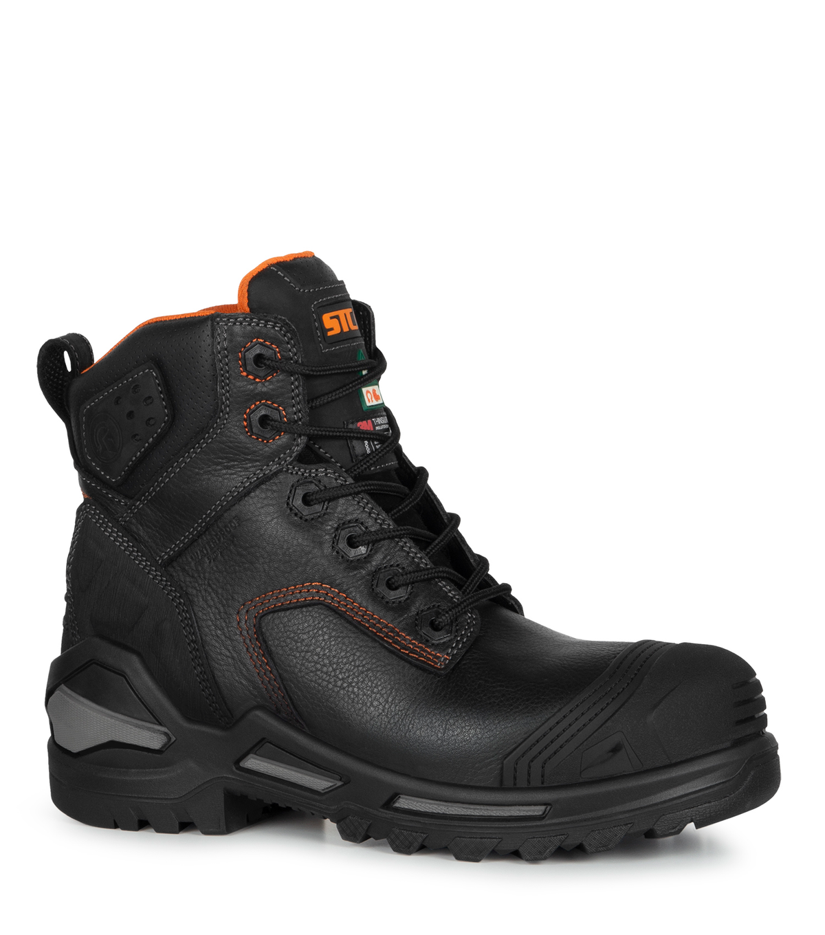 Blade6, noir, bottes de travail 6'' imperméables, Vibram Megagrip Pr
