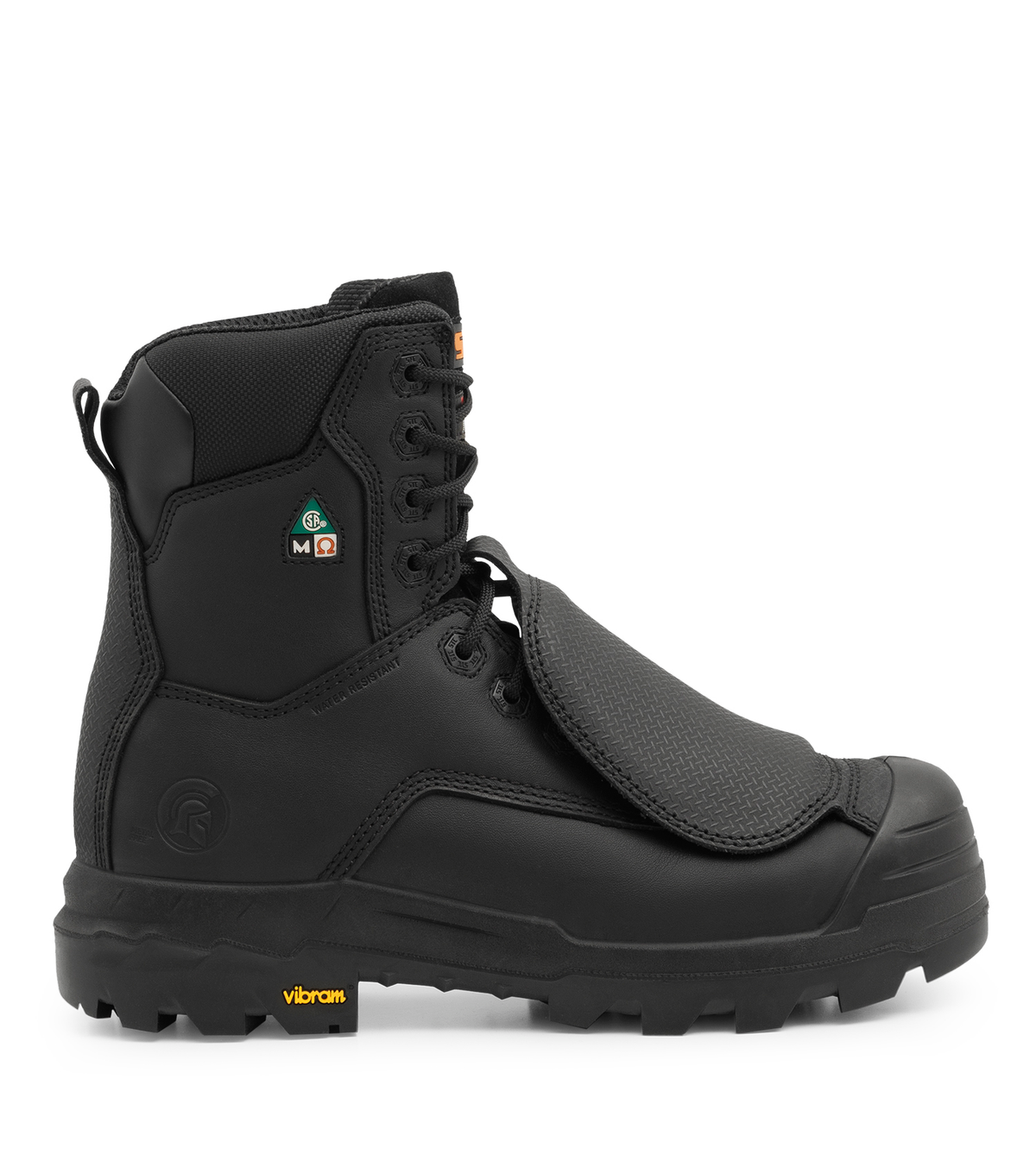 Vulcan, noir, bottes travail 8'', protection métatarsienne, Vibram TC4