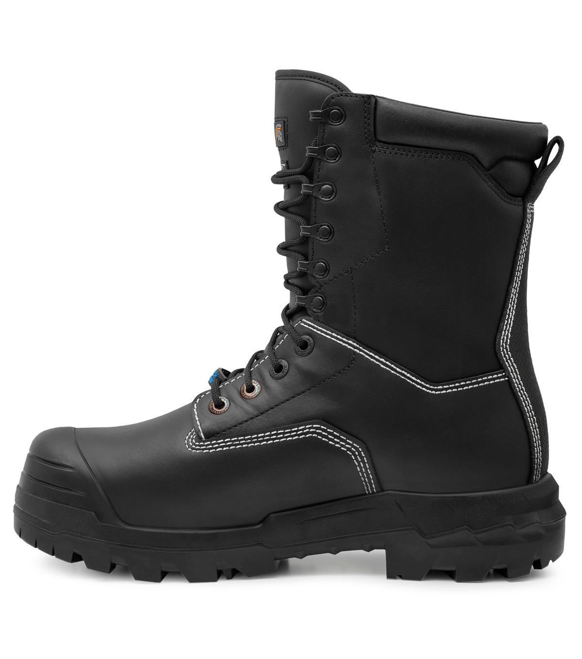 Hardrock flex, noir, bottes de travail 10'' cuir, protection métatars