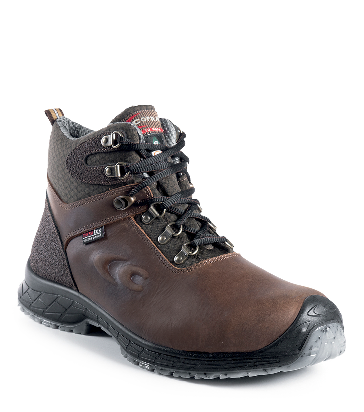 Langley, brun, bottes de travail 6'' avec membrane imperméable