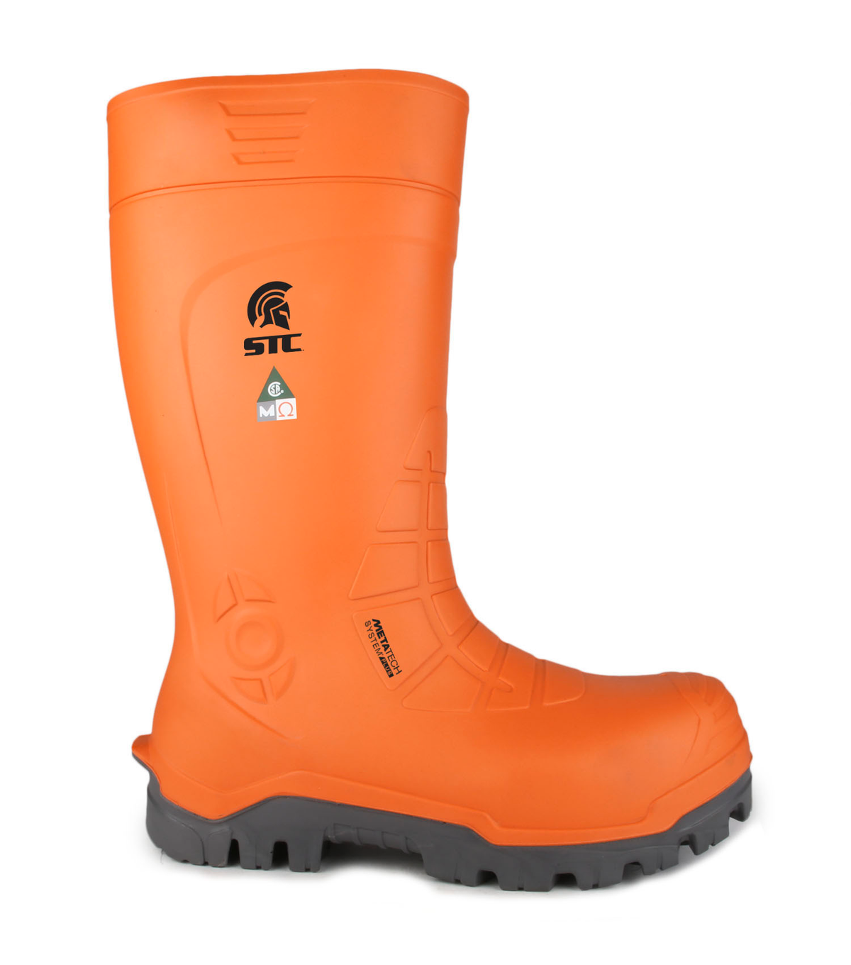Golden, orange, bottes de travail PU 15'', protection métatarsienne