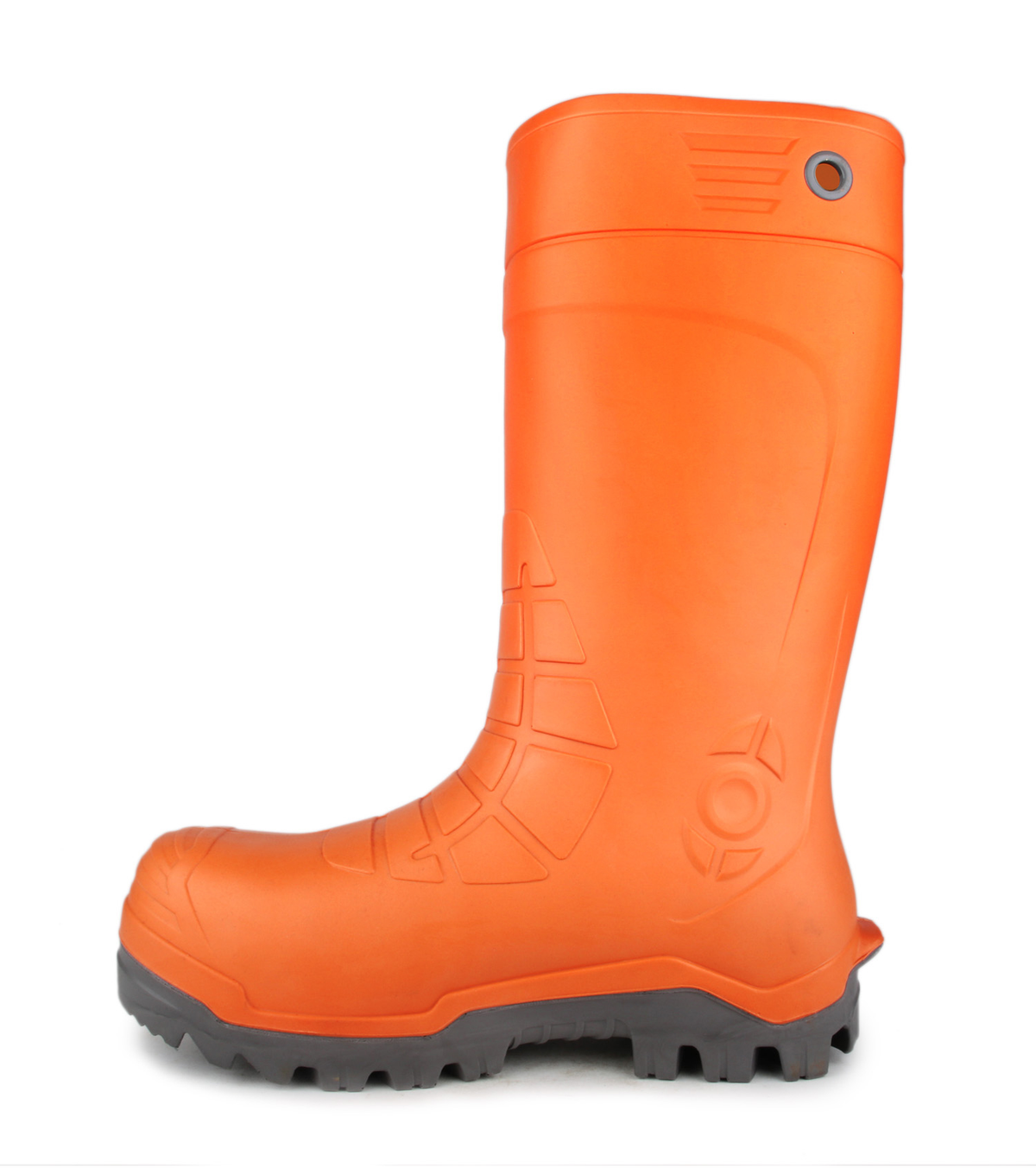 Golden, orange, bottes de travail PU 15'', protection métatarsienne