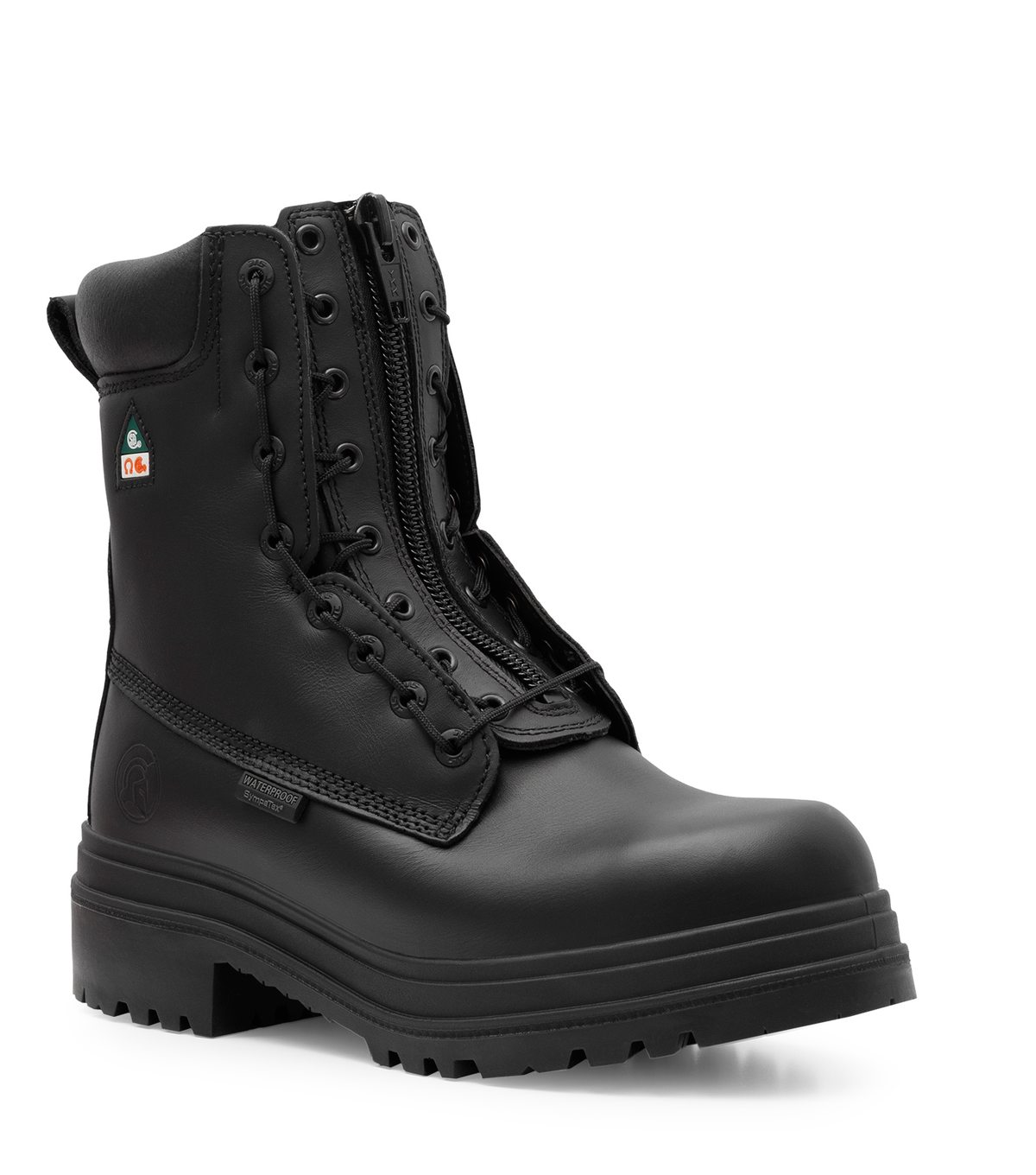 Alertz, noir, bottes de travail 8'' imperméables cuir , Vibram TC4+