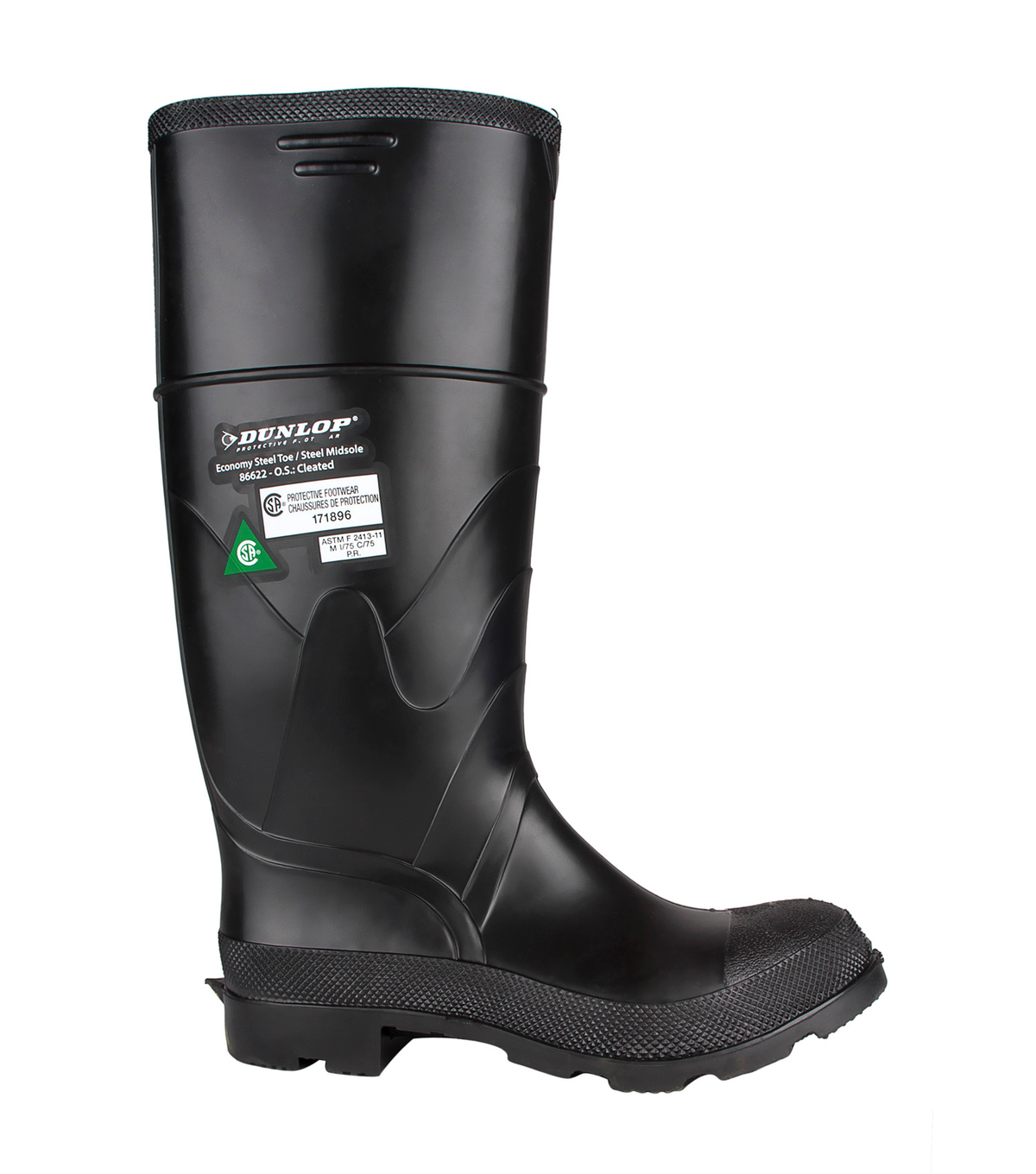Economy Steel Toe & Midsole, noir, bottes de travail imperméables 16''