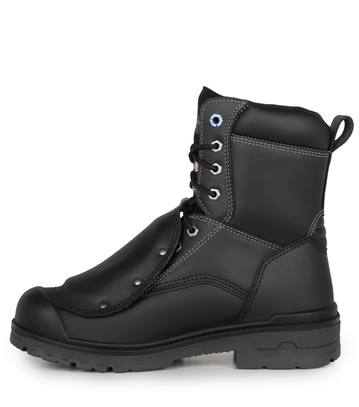 Progum-x-met, noir, bottes 8" avec protection métatarsienne externe