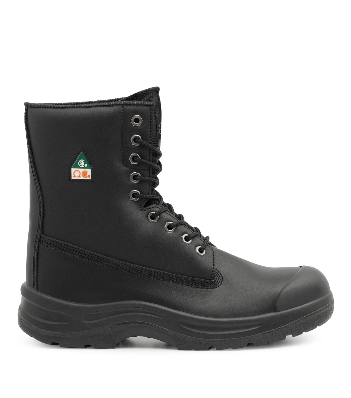 Protect8, noir, bottes de travail 8" en cuir