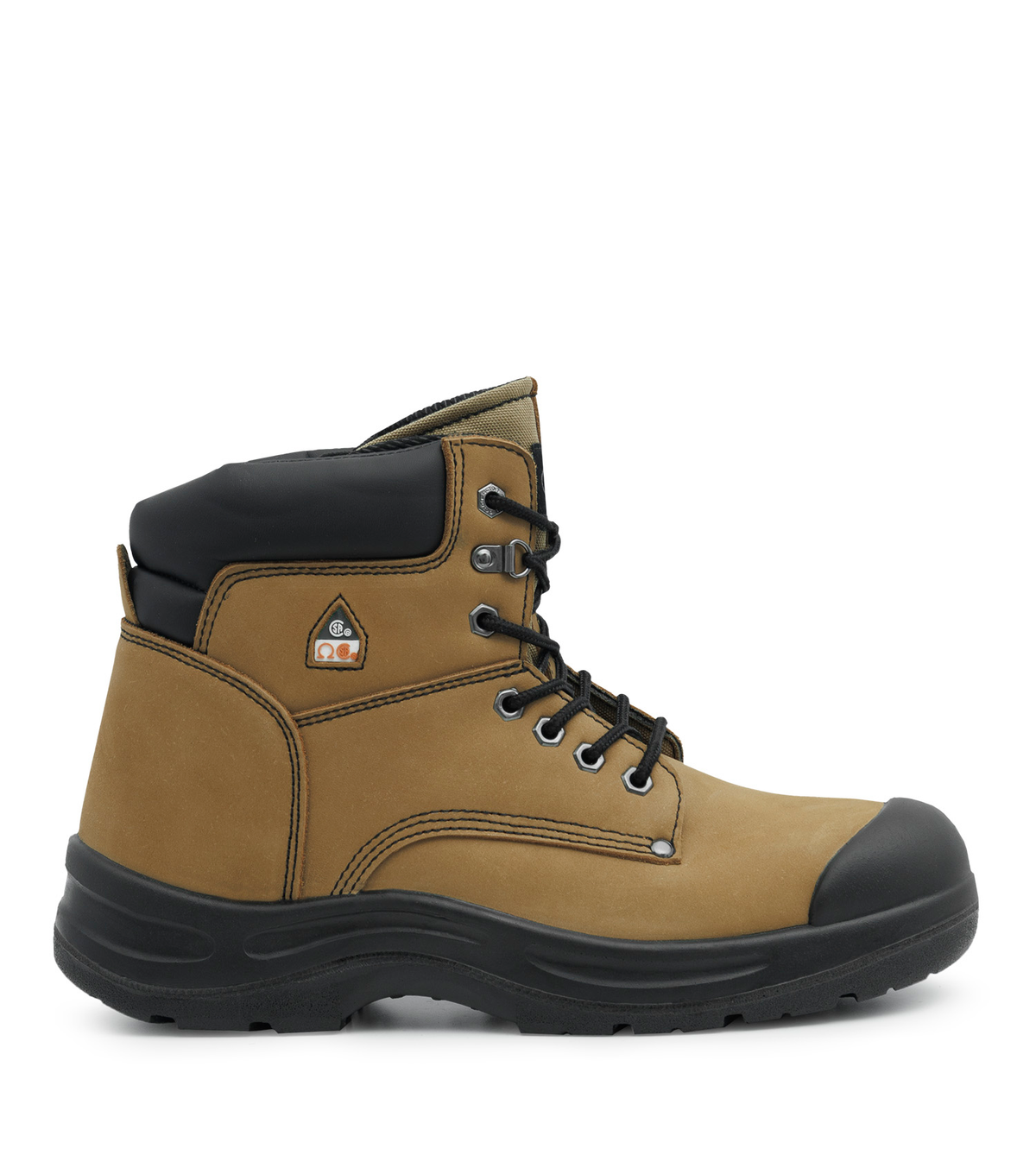 Protect6, tan, bottes de travail 6" en cuir