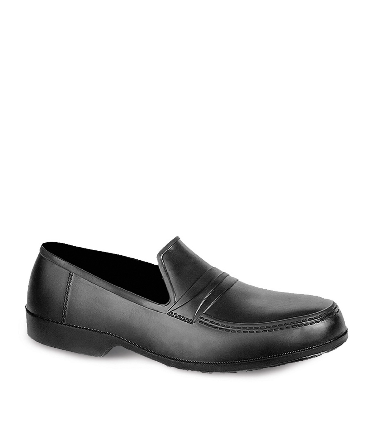 Urban, noir, couvre-chaussures de ville en caoutchouc naturel