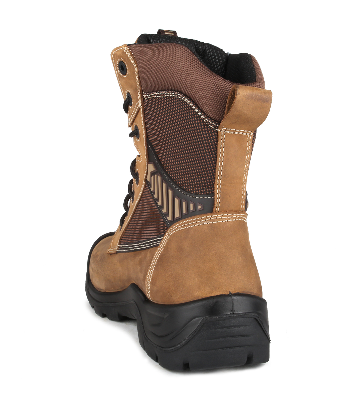 G3O, marron, bottes de travail 8" en cuir, semelle antidérapante