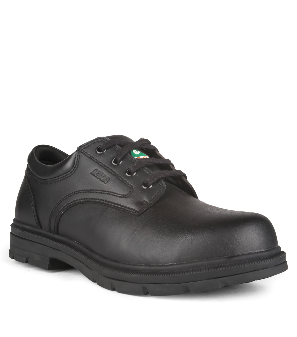Lincoln, noir, souliers de travail véganes en microfibre