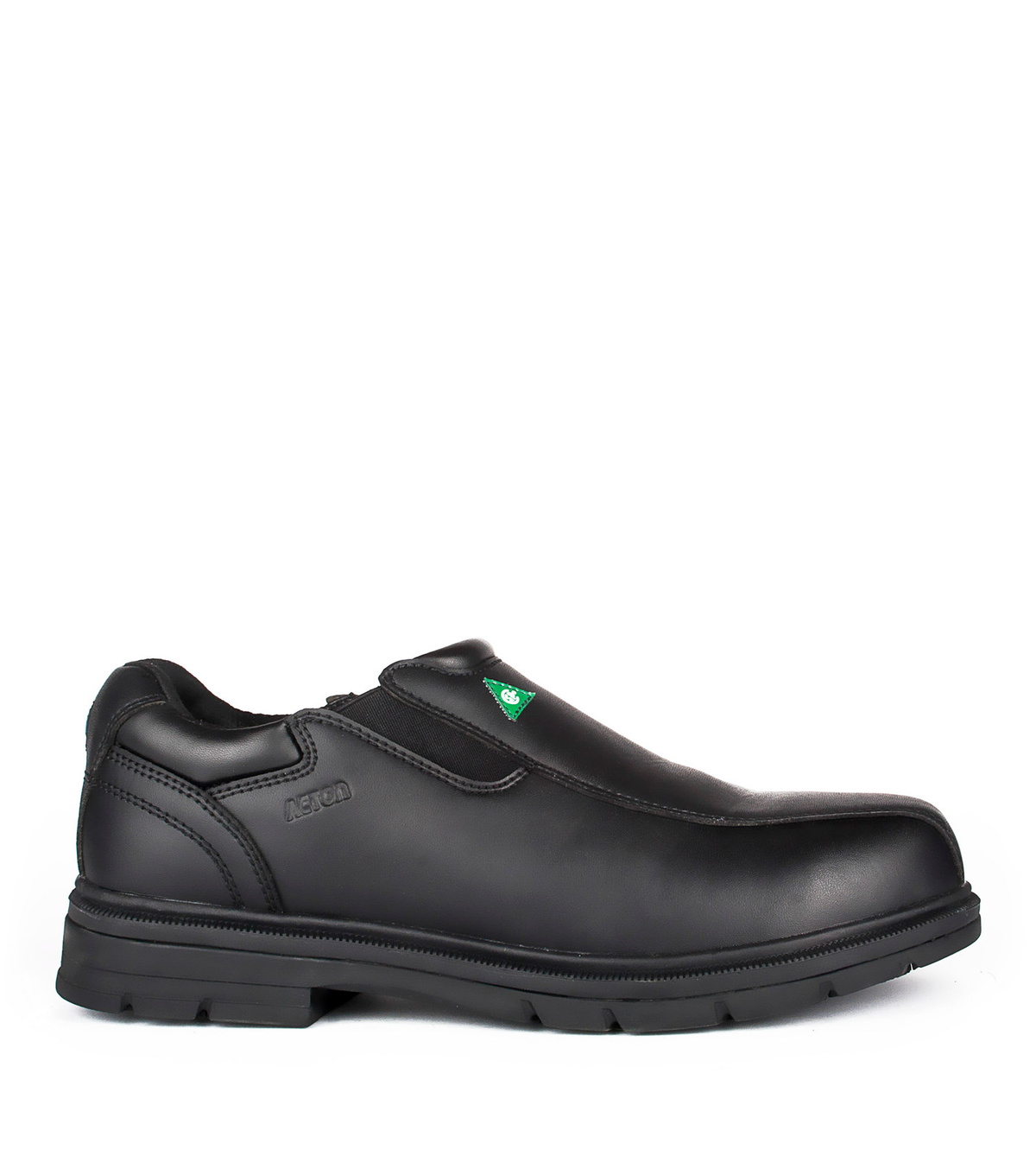 Roosevelt, noir, souliers de travail véganes en microfibre