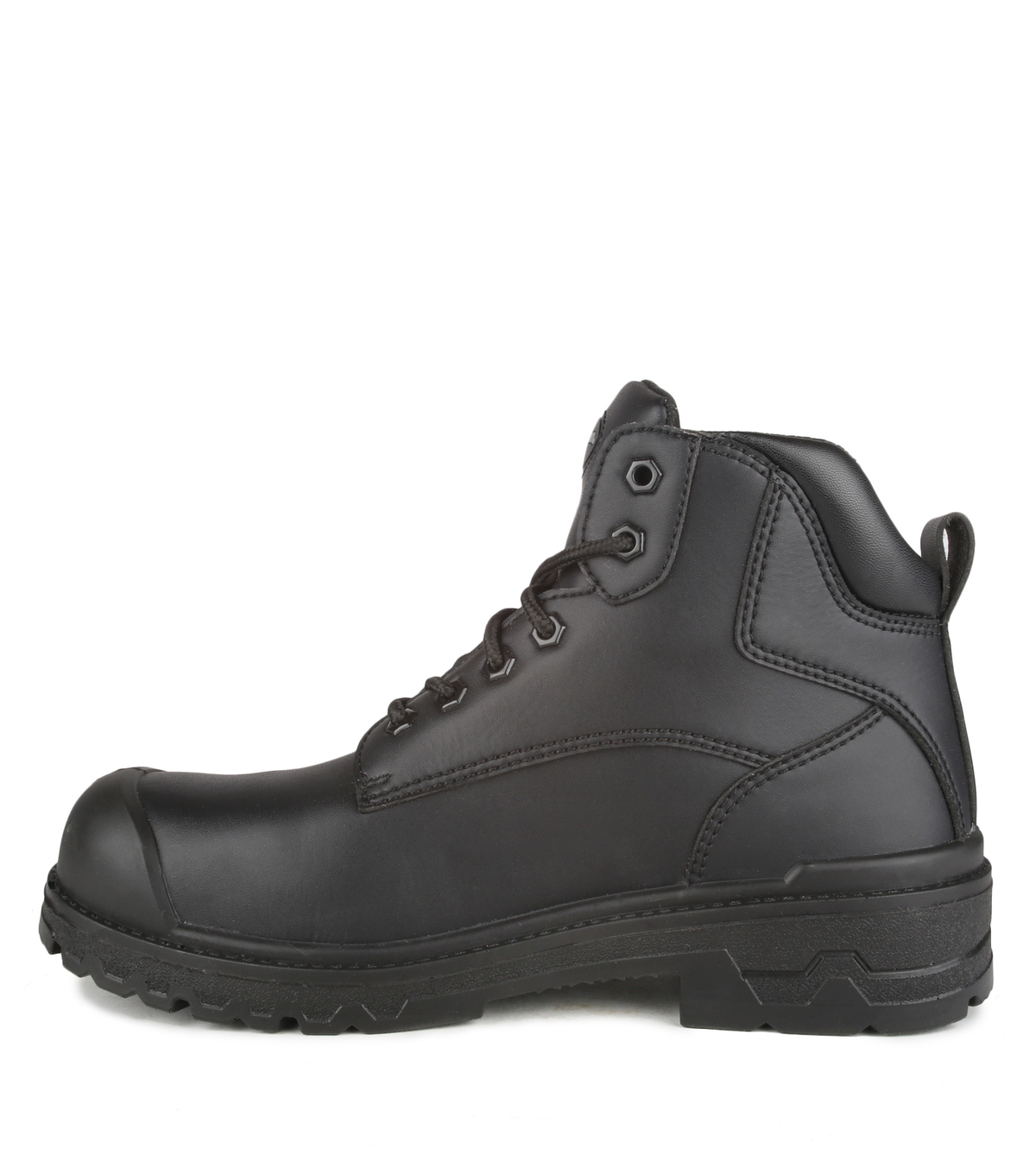 Profiber, noir, bottes de travail 6'' véganes en microfibre