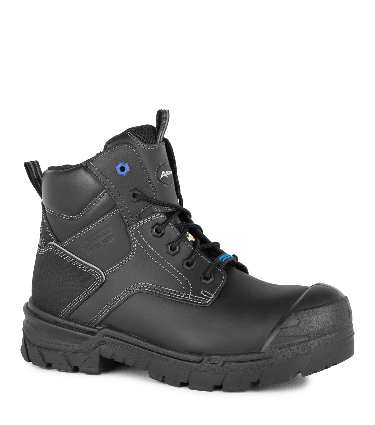Dozer, noir, bottes de travail 6'', protection métatarsienne interne