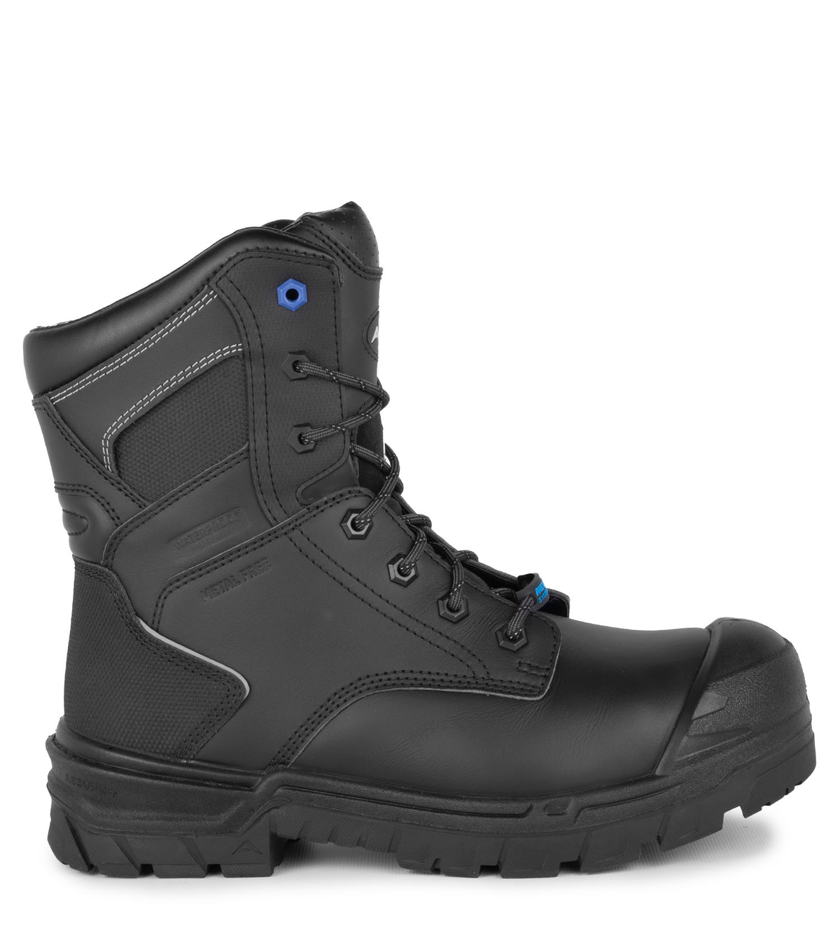 Driller, noir, bottes de travail 8'', protection métatarsienne inter