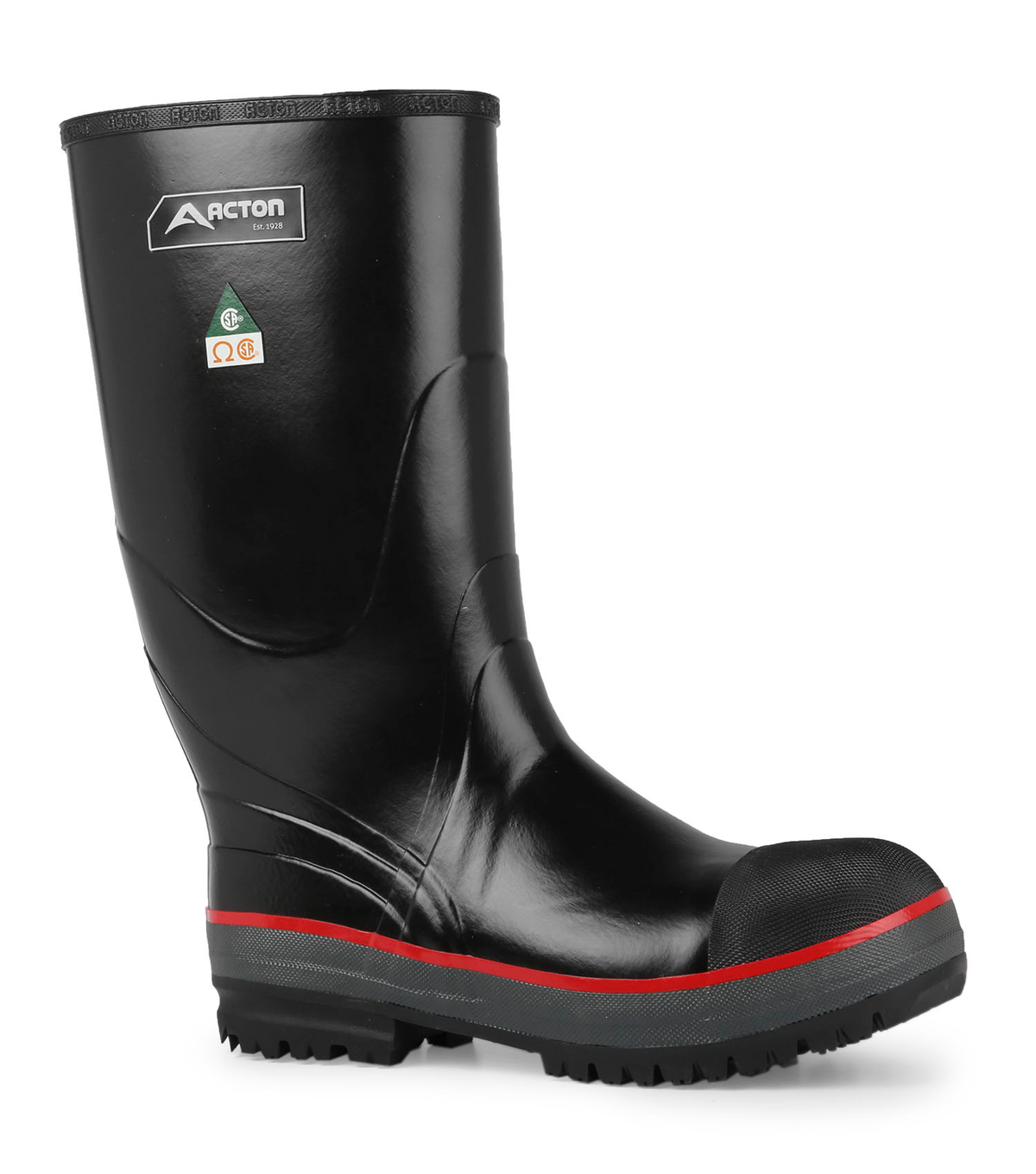 Protecto 2.0, noir, bottes de travail 15'' en caoutchouc naturel