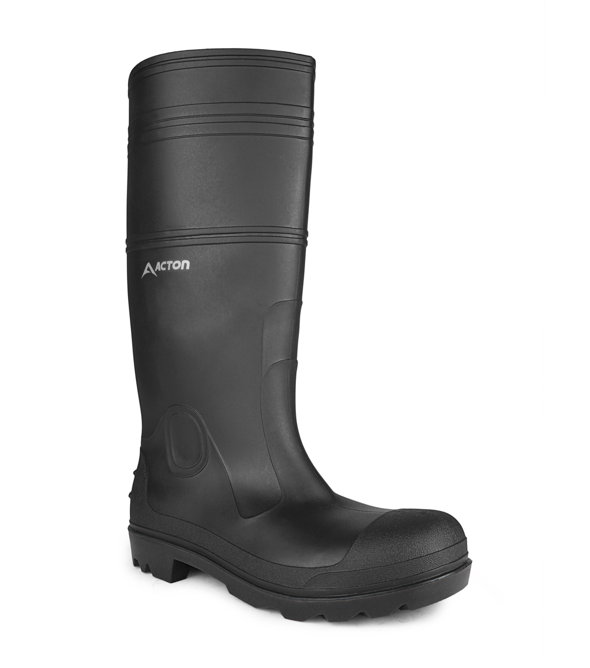 Function, noir, bottes de pluie imperméable 16'' en PVC