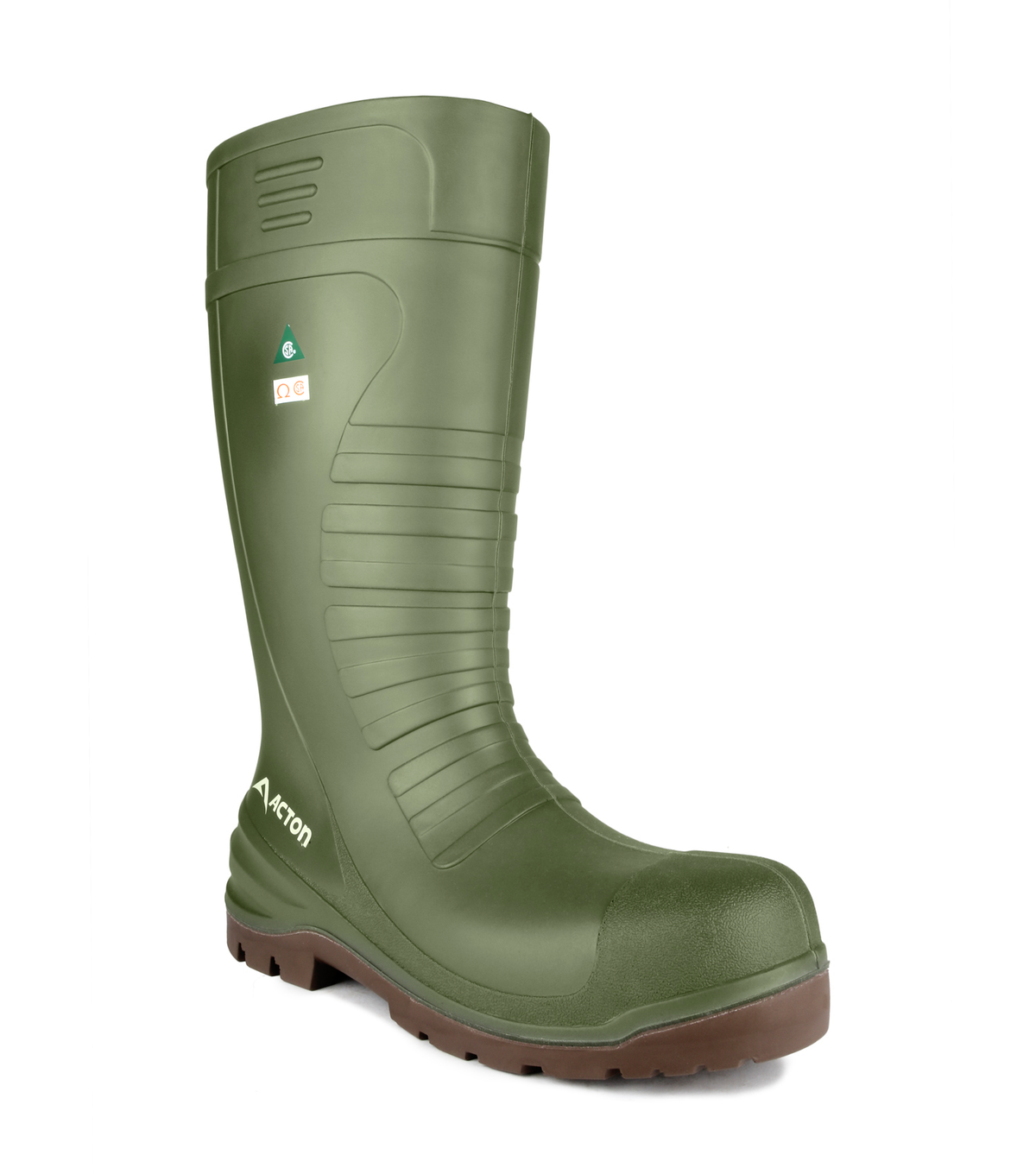 All terrain, vert, bottes de travail imperméable 15'' en pu