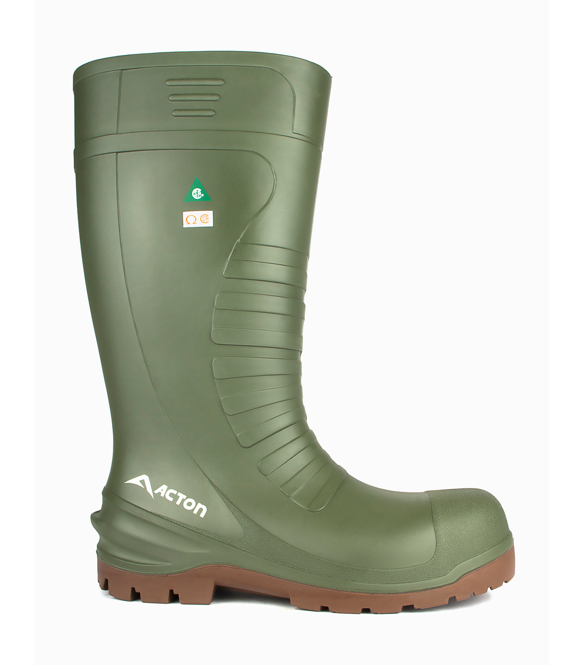 All terrain, vert, bottes de travail imperméable 15'' en pu