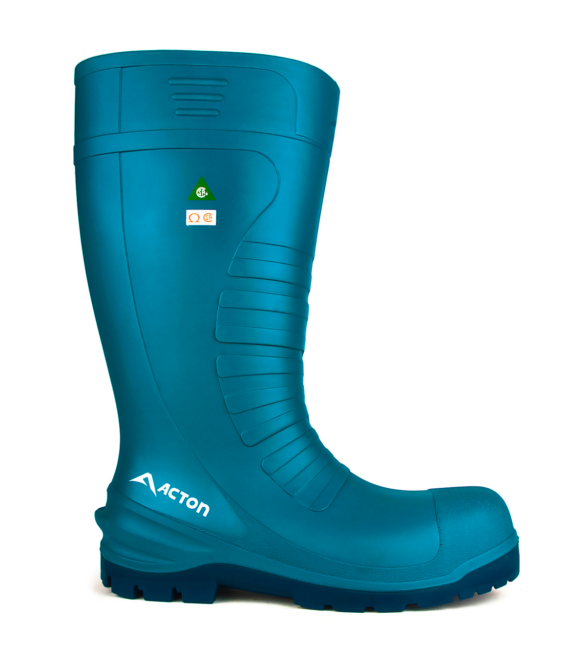 All terrain, bleu, bottes de travail imperméable 15'' en pu