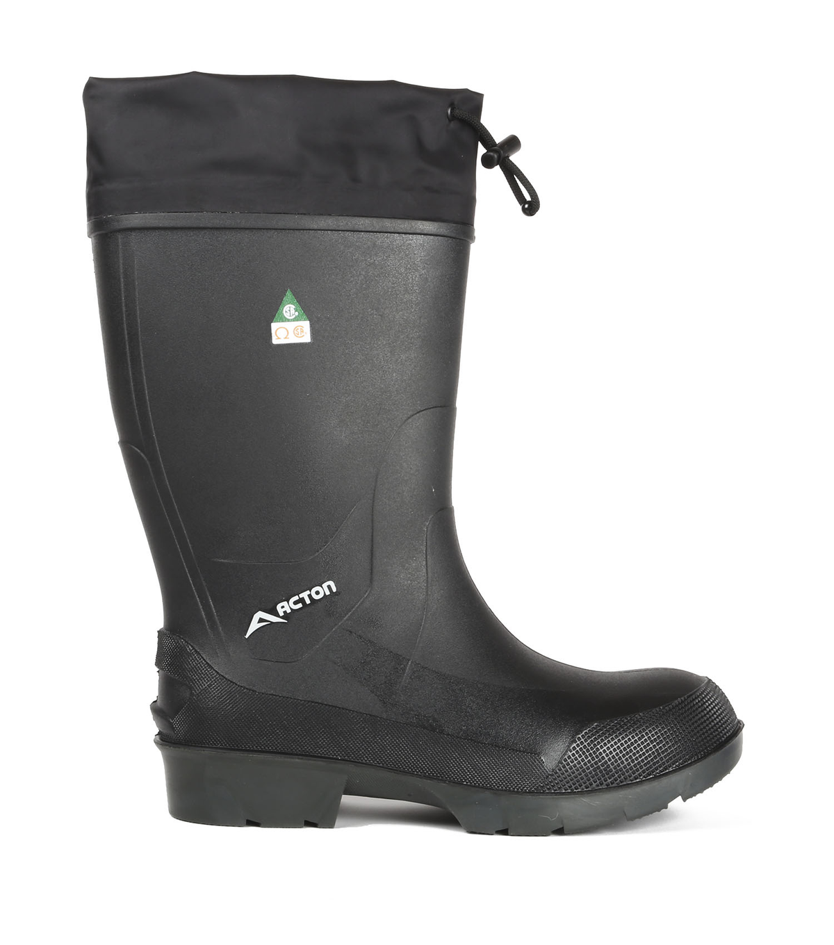 Stormy CSA, noir, bottes de travail isolées 15'' en caoutchouc