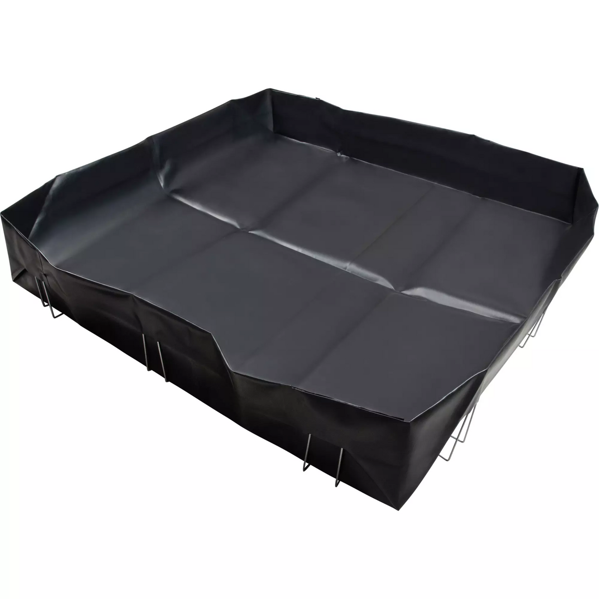 Berme à support en fil métallique, capacité 268 gal. US, 6' la x 6' lo x 12" h, support en L