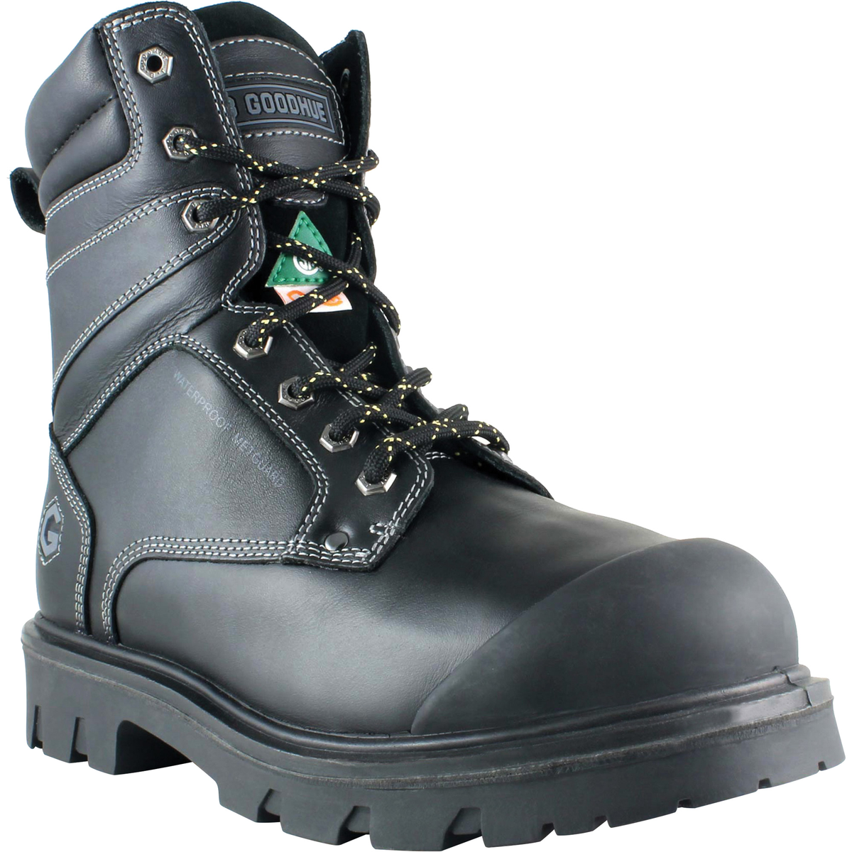 Bottes de travail Boomerang, cuir, embout acier, imperméable