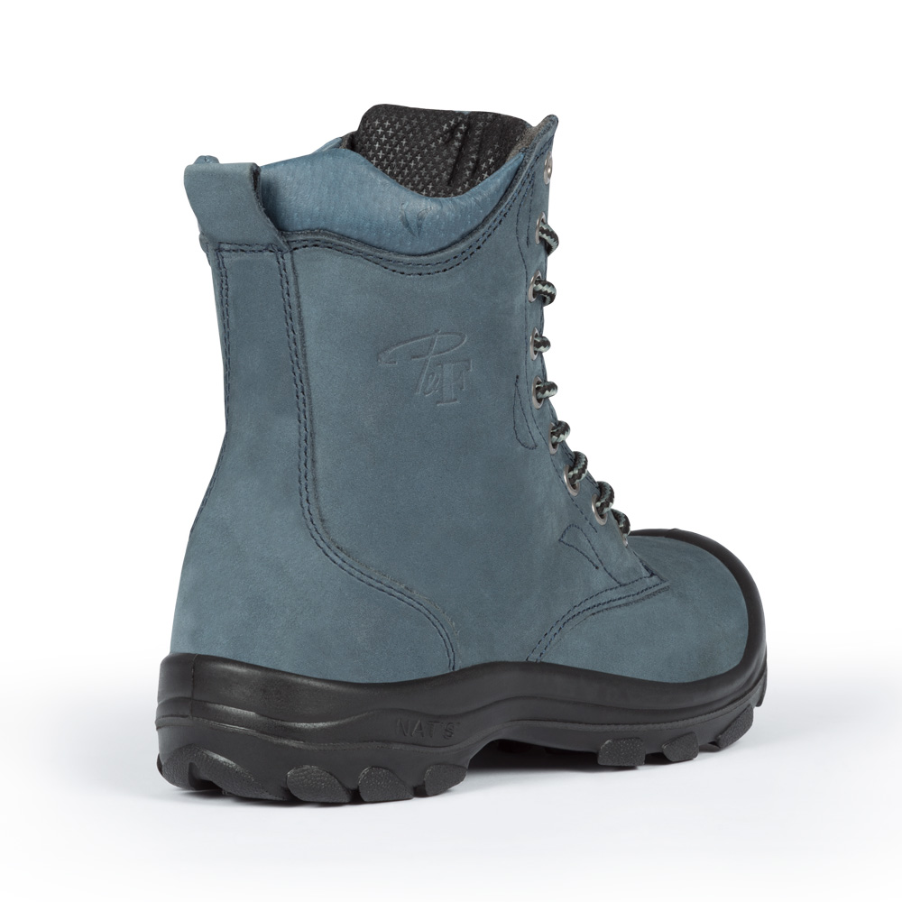S558 Marine, bottes de travail 8" en cuir nubuck, cap en acier pour femme