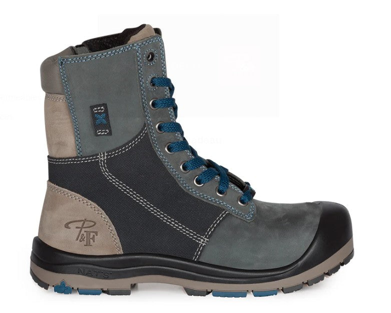 PF368 | Bottes de travail 8" en cuir, cap en acier pour femme