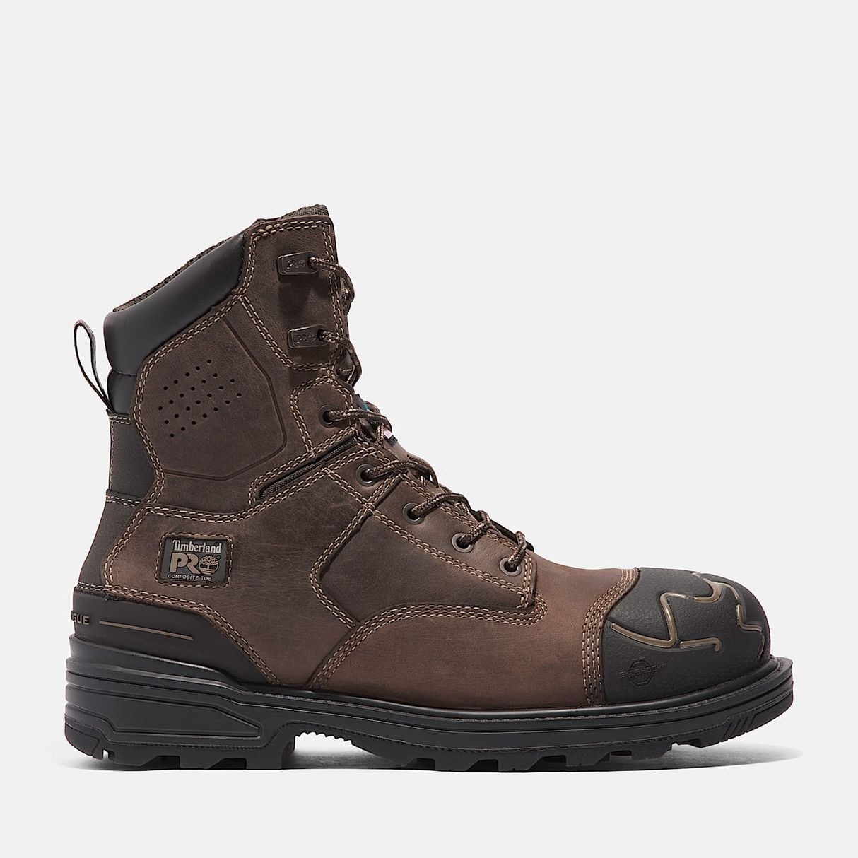 Botte de travail PRO Magnitude 8 po à embout en composite pour hommes, brun, taille 14