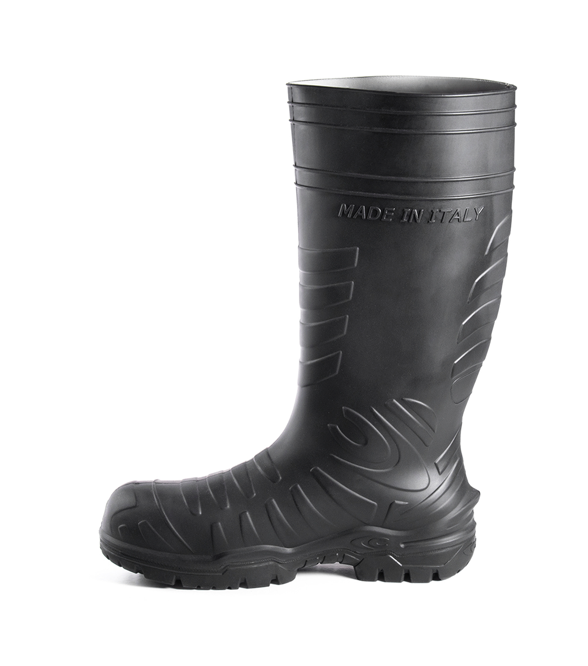 Safest, noir, bottes imperméables de travail 15" sans métal en PU