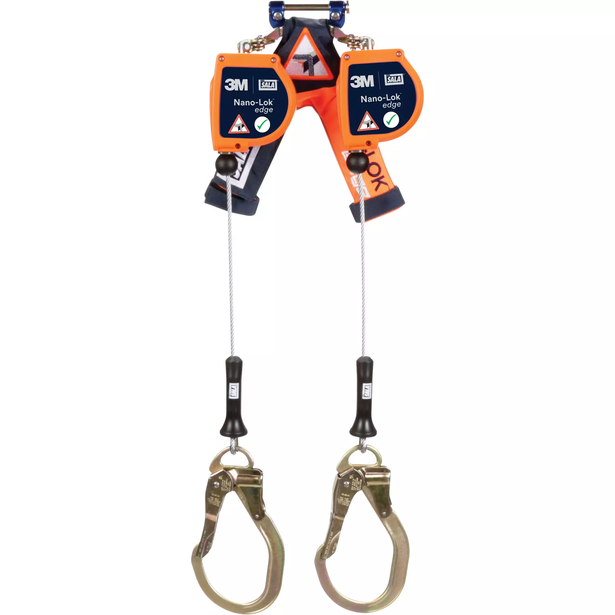 Câble de sécurité autorétractable pour rebord Nano-LokMC, 8', Acier inoxydable, Stationnaire