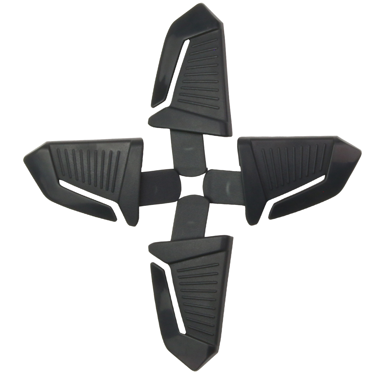 Ensemble de clip de lampe traversante - 4 clips par chacun noir