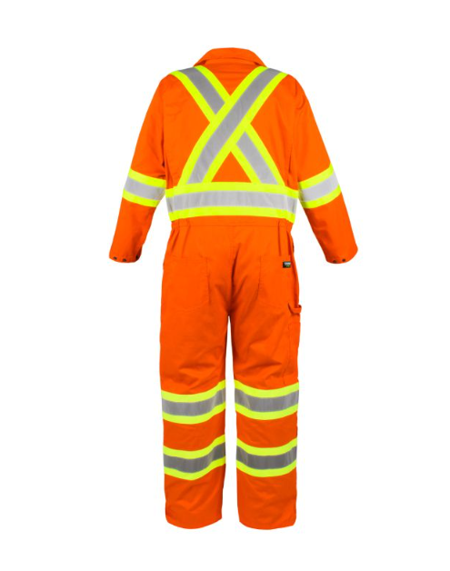 Combinaison non doublée haute visibilité, orange