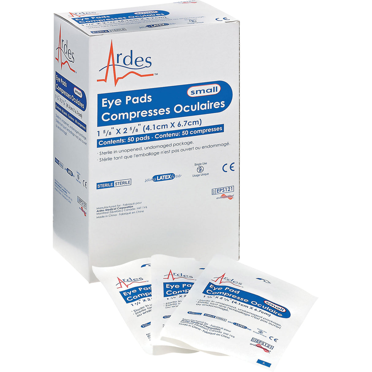 Boite de 25 tampons Dynamic, Oculaire, Classe 1