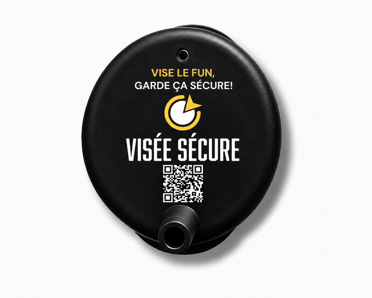 Couvre-verre Anti-drogues, réutilisable, logo Visée Sécure