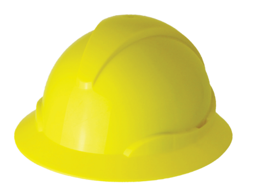 Casque de sécurité large de bord type 2, testé à l’impact et à la pénétration aux témperatures extrême