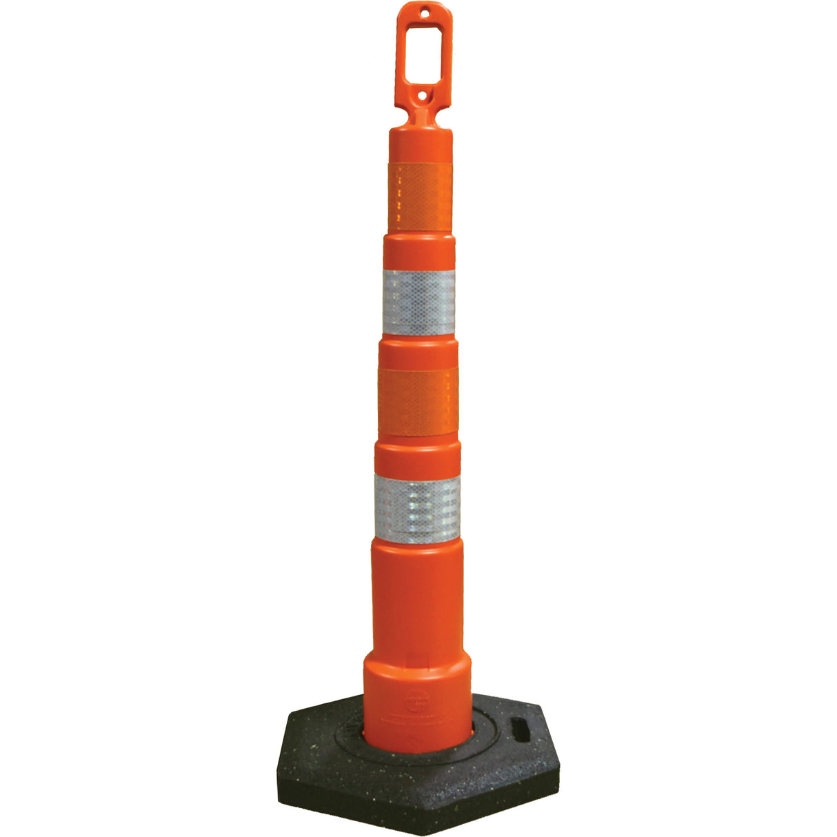 Délinéateurs de déviation Grip N Go, Hauteur 49", Orange