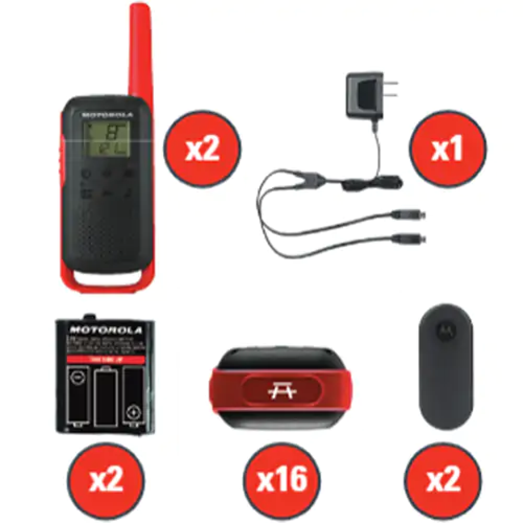 Radios bidirectionnelles Talkabout, bande FRS, 22 canaux, portée 32 km